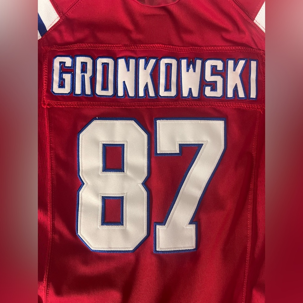 Rob Gronkowski Red Throwback Jersey